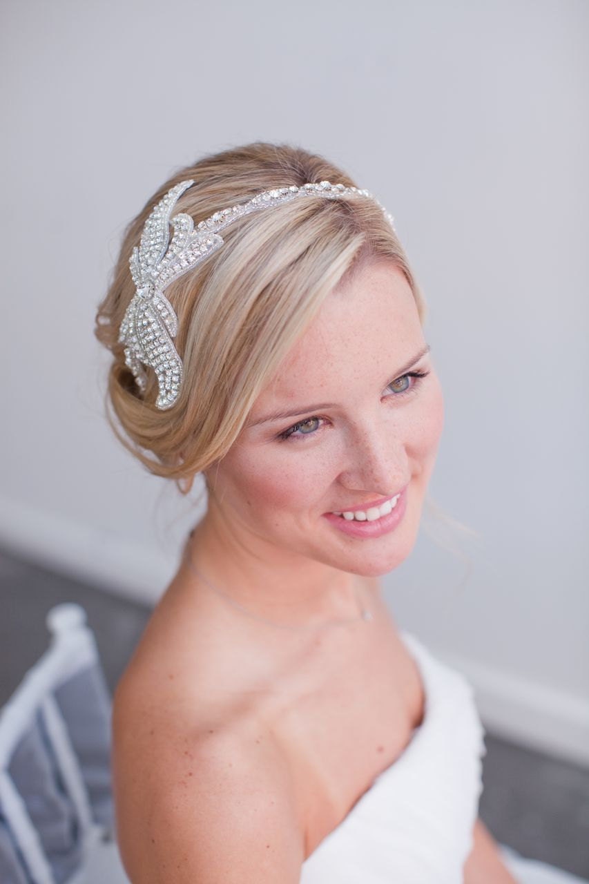 Cheyanna, Beaded Crystal Headpiece, Bridal Rhinestone Headband, Crystal Beaded Headband,  Bridal Crystal Headpiece