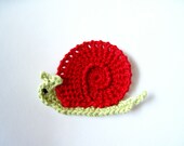 Crochet Snail Applique