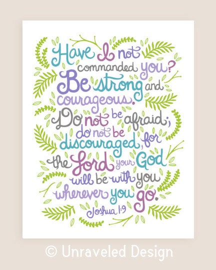 8x10-in Joshua Scripture Illustration Print.