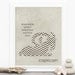 Zodiac Astrology Digital Art Print - Capricorn January Birthday - Linen Charcoal Gray Chevron Home Decor Typography Poster