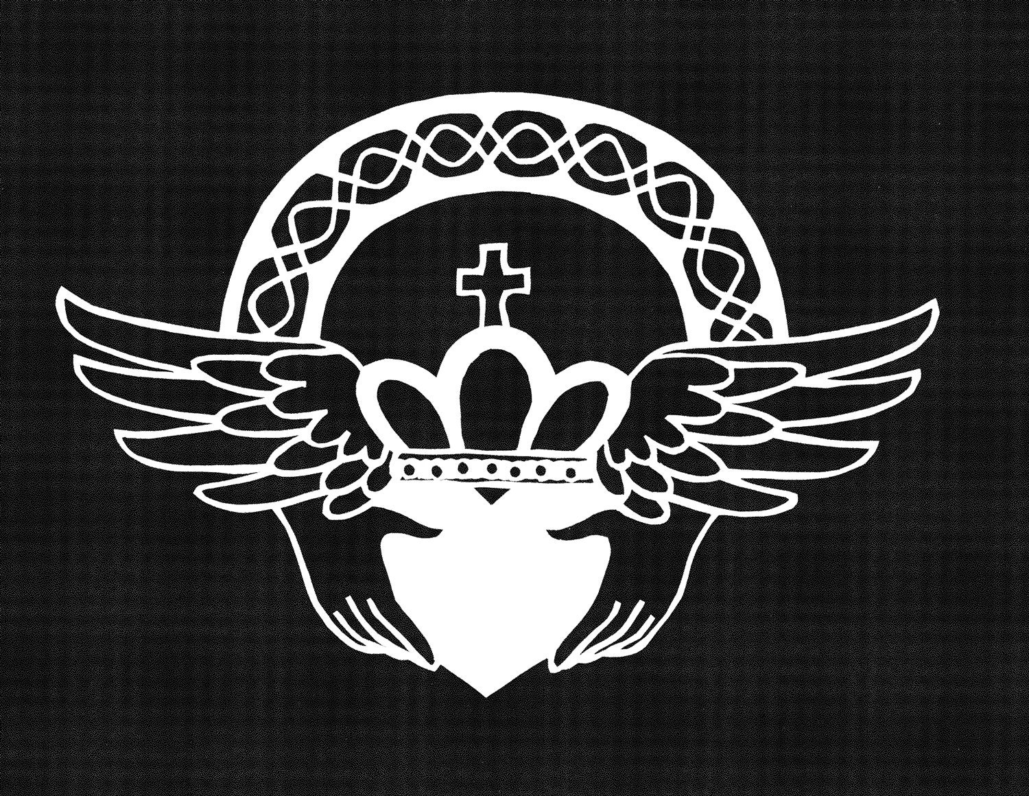 CELTIC Claddagh 3 - Original Paper Cutting -  5x7" - Marriage - WEDDING - Valentine - Anniversary - Engagement