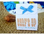 Beach Party Custom Bath Soak Shower Favors: 10 Personalized Bags