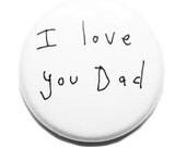 Cute Fridge Magnets, Fathers Day Gift, I Love You Dad, Man Cave, Gifts for Him, Funny Gift Idea, World's Best Dad, Black, White, Poosac