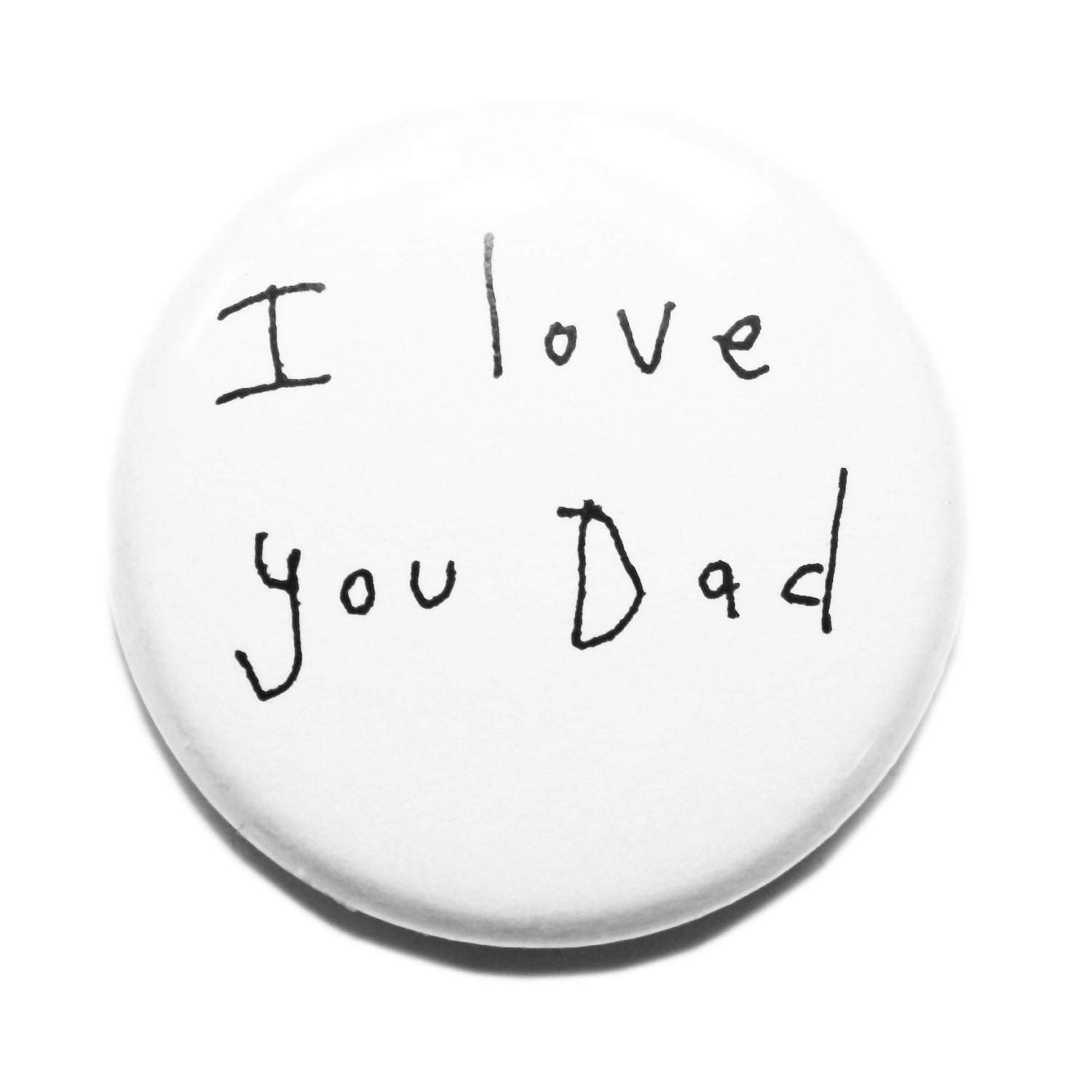 Cute Fridge Magnets, Fathers Day Gift, I Love You Dad, Man Cave, Gifts for Him, Funny Gift Idea, World's Best Dad, Black, White, Poosac