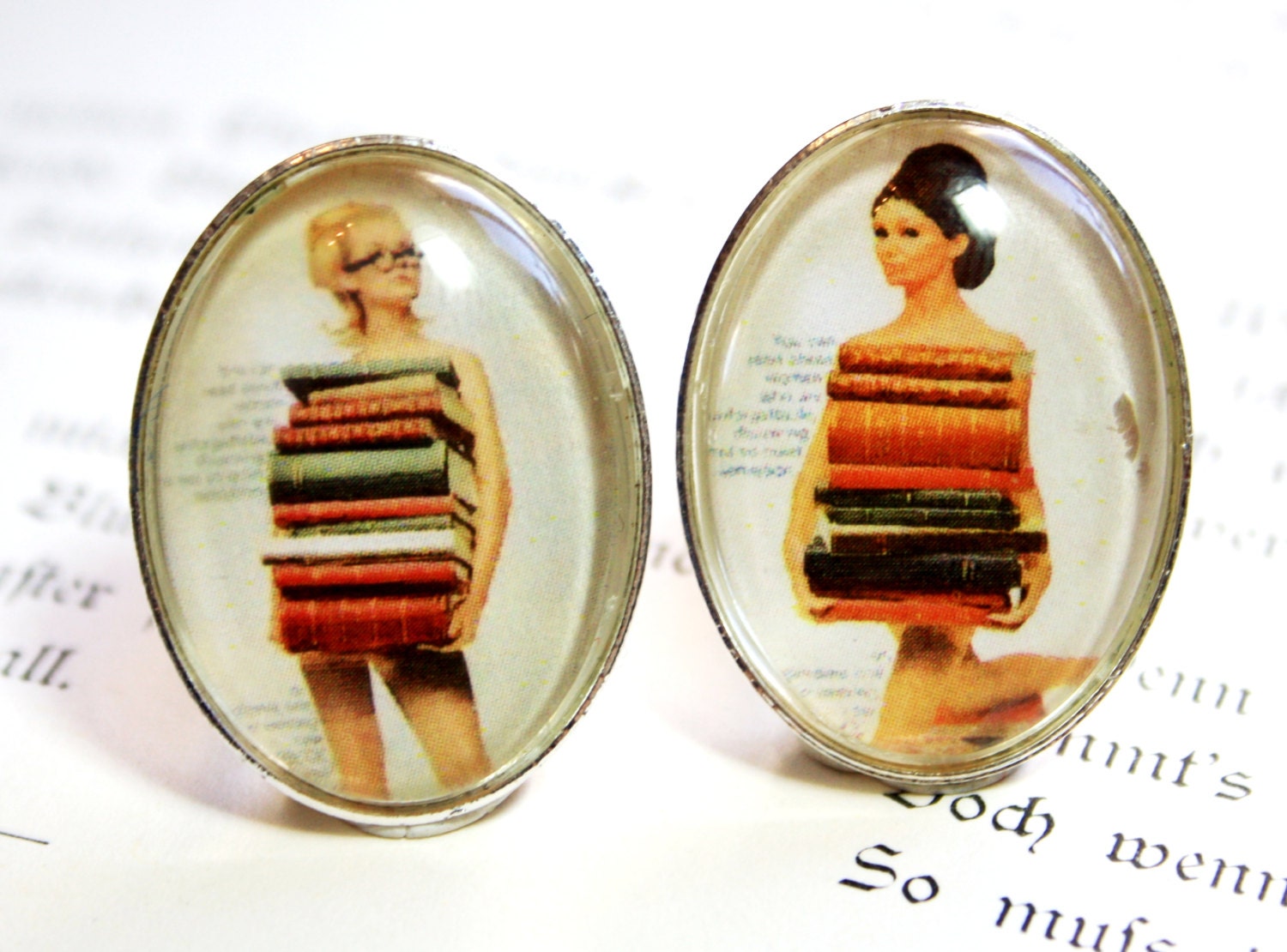Cufflinks - Vintage Librarians