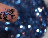 Navy SOLVENT RESISTANT GLITTER 0.040 Hex  - 1 Fl. Ounce for Glitter Nail Art, Glitter Nail Polish & Glitter Crafts