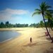 Child On The Beach 8"x8"  Fine Art Wall Decor Beach Photograph For Cafe Bar Pub Hotel Restaurant Nursey Home Office