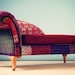 Patchwork chaise lounge - Indian Kantha Quilt