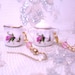 Porcelain Teacup Jewelry Earrings