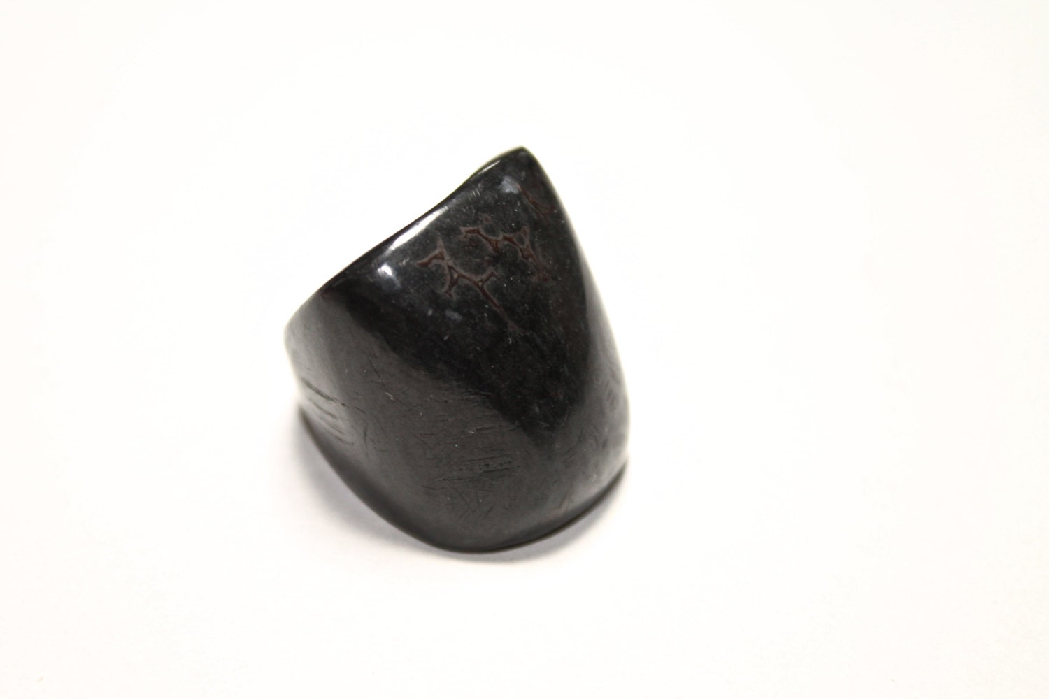 Black Tagua Ring - Eco-Friendly Jewelry