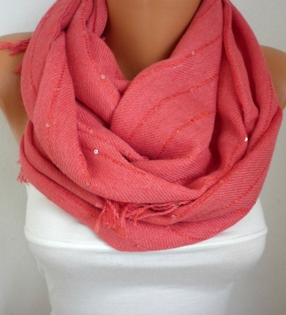 Amaranth Scarf with Sequin - fatwoman