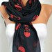 BIG SALE Skull Scarf - Cotton Scarf Shawl Bridesmaid Gift Multicolor Beach wrap Pareo -fatwoman