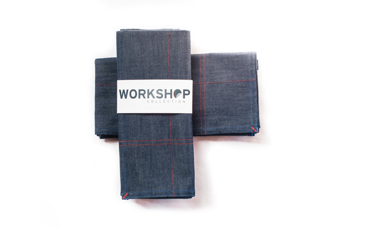 Indigo Denim Dinner Napkins - Workshop Collection - Set of 2