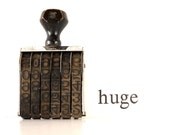 Vintage Pullman Numbering Stamp (Extra Large) - Collectible, Number Stamp for Projects, Home Decor, Paperweight
