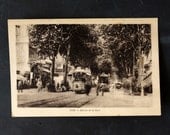 Vintage/ Antique French Postcard (Carte Postale) NICE, Avenue de la Gare (c.1900) - Collectible, French Ephemera