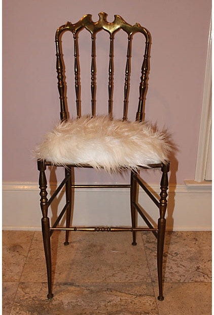 Italian Brass Chiavari Chair