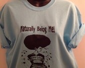 Blue Naturally Being Me/Afro Love Sistaboom T shirt