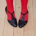 Beautiful black Mary Janes with ankle strap