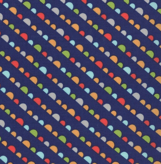 Happy Go Lucky by Bonnie and Camille for Moda - Jump in Navy - 1/2 Yard