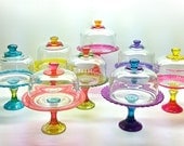 Cupcake Stand with Dome You Design in Colors of Your Choice
