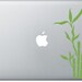 Mackbook Decal - lucky bamboo vinyl decal - Macbook/Laptop Sticker