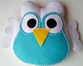 Fluffy White Owl - Large