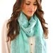 MINT & GREY Exotic Paisley Print Lightweight Scarf Wrap Shawl Women's Fashion Accessory Gift Idea Cover Up