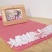 Extra Long Pink Burlap Table Runner Baby Shower Shabby Chic Wedding 10 FEET LONG Handmade in USA