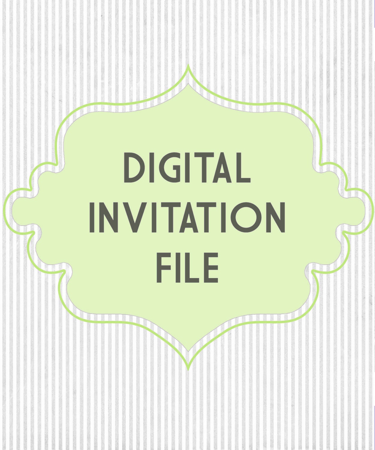 Custom Invite Digital File - I design you print