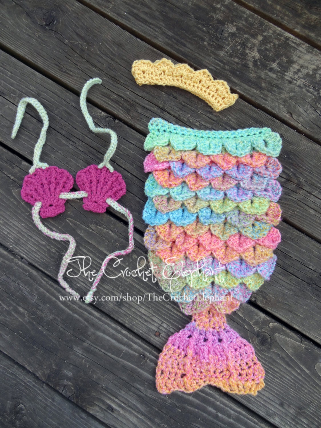 Mermaid Set, Newborn, Ready to Ship