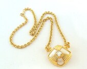 Avon Necklace - Art Deco Style with Gold Tone Chain