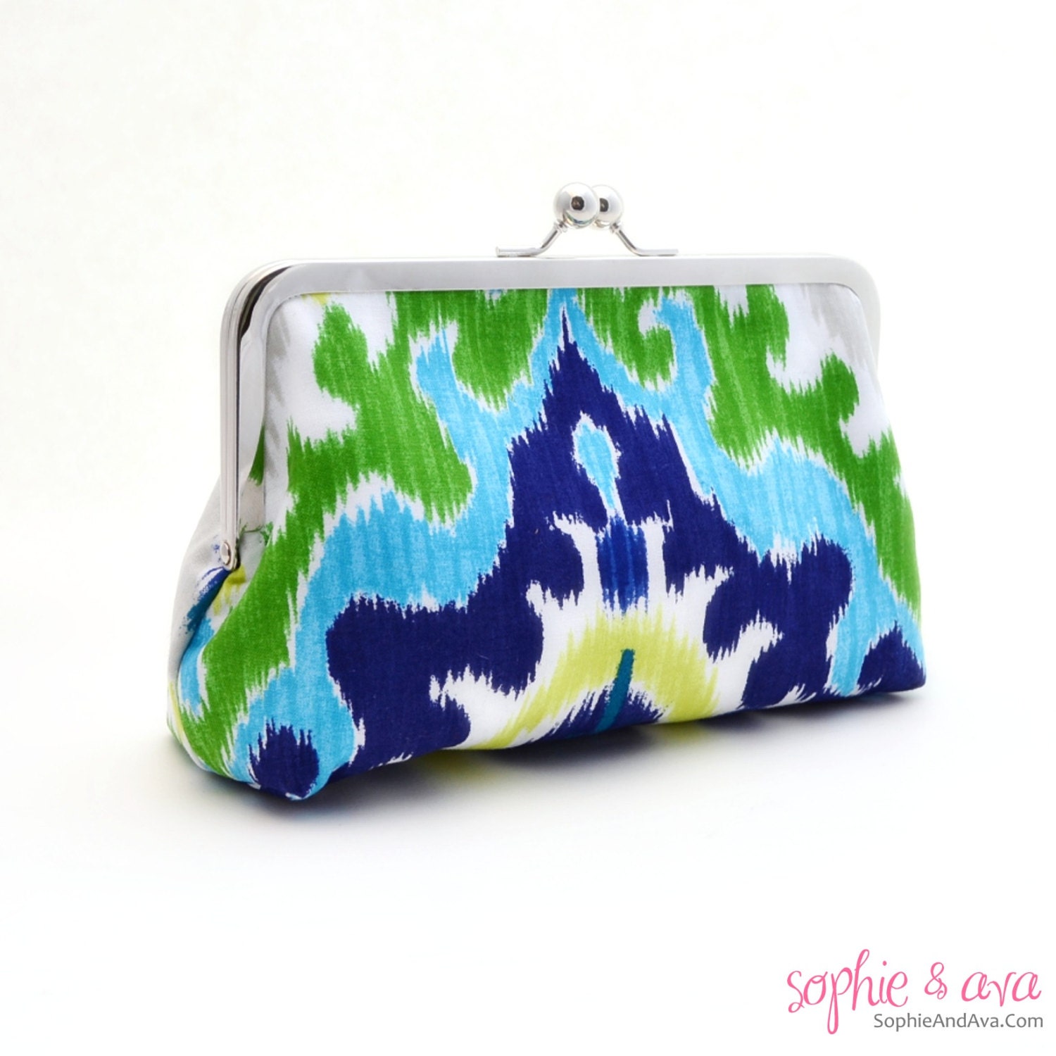 The Ella Clutch in It's Ikat