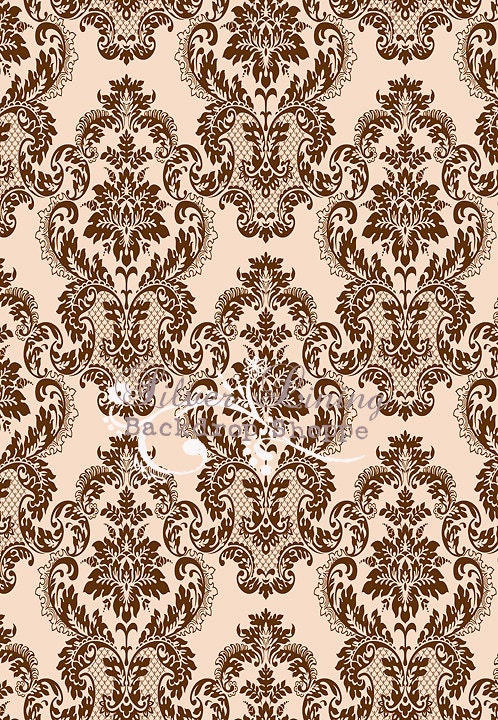 5'x5' Photography Backdrop Serendipity Vintage Damask - great for photobooths