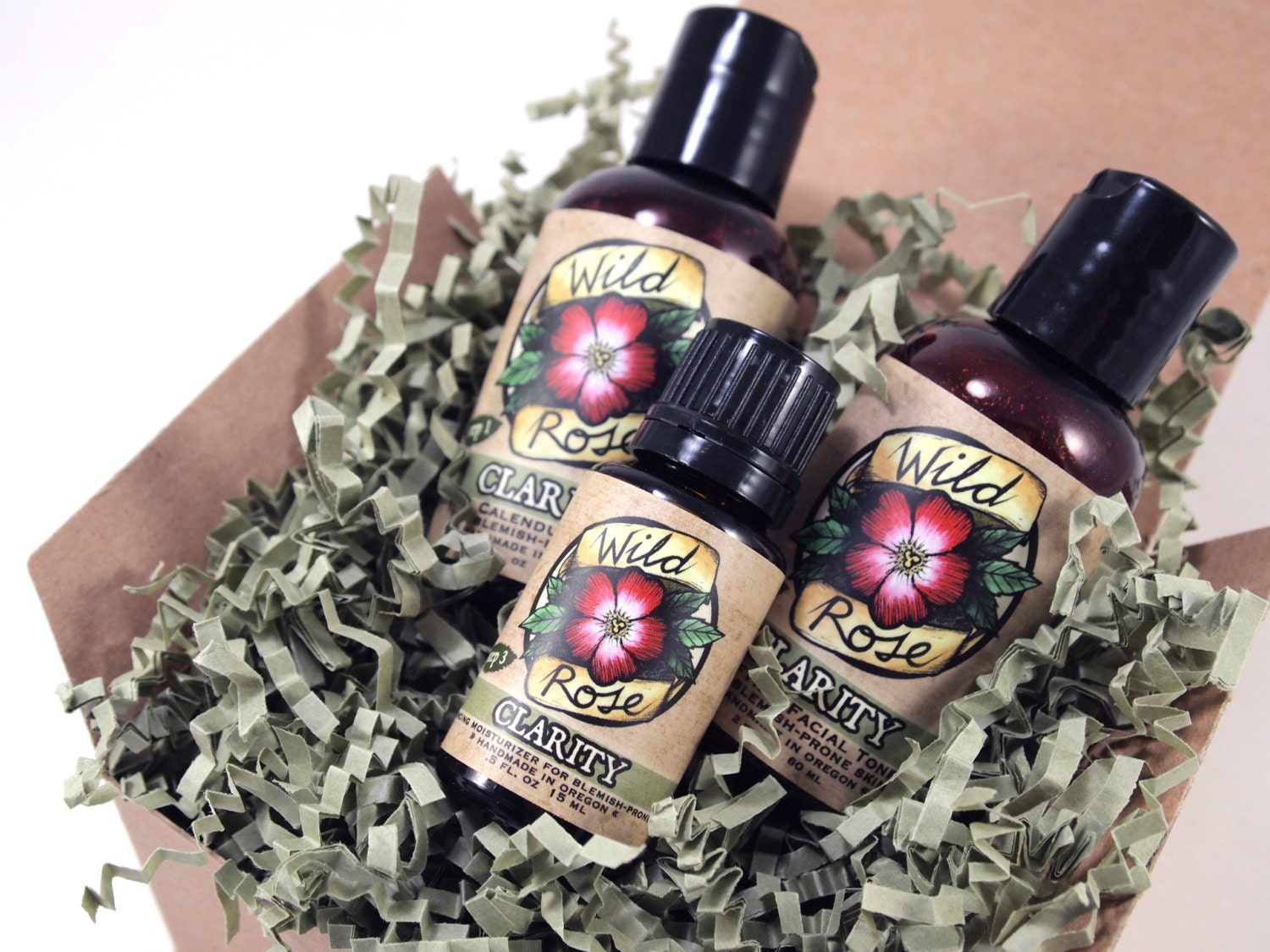 Natural Skin Care Gift Basket CLARITY Spa Gift Set Aromatherapy