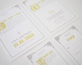 Fairy Tale Once Upon a Time Wedding Invitation Set Printable Set of 4