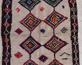natural virgin wool carpet AZILAL berber rug from Morocco