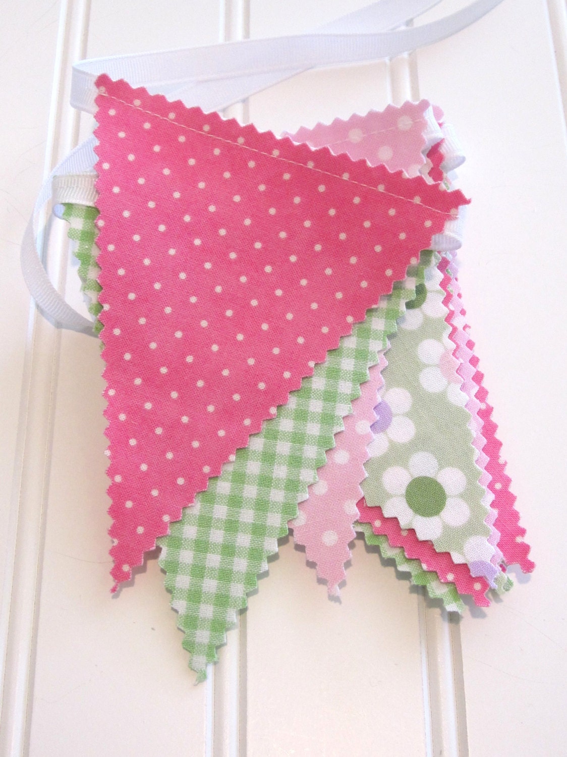 Mini Bunting/Fabric Flag Banner, Girls Bedroom/Nursery/Party/Baby Shower