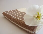 SALE, Turkish Towel, Peshtemal, Bath, Beach towel, Hammam towel, Spa Towel, yoga, Set of 2 towels,  For Moms, Light Brown and Pink