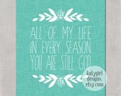 Every Season - Aqua - 8x10 Print