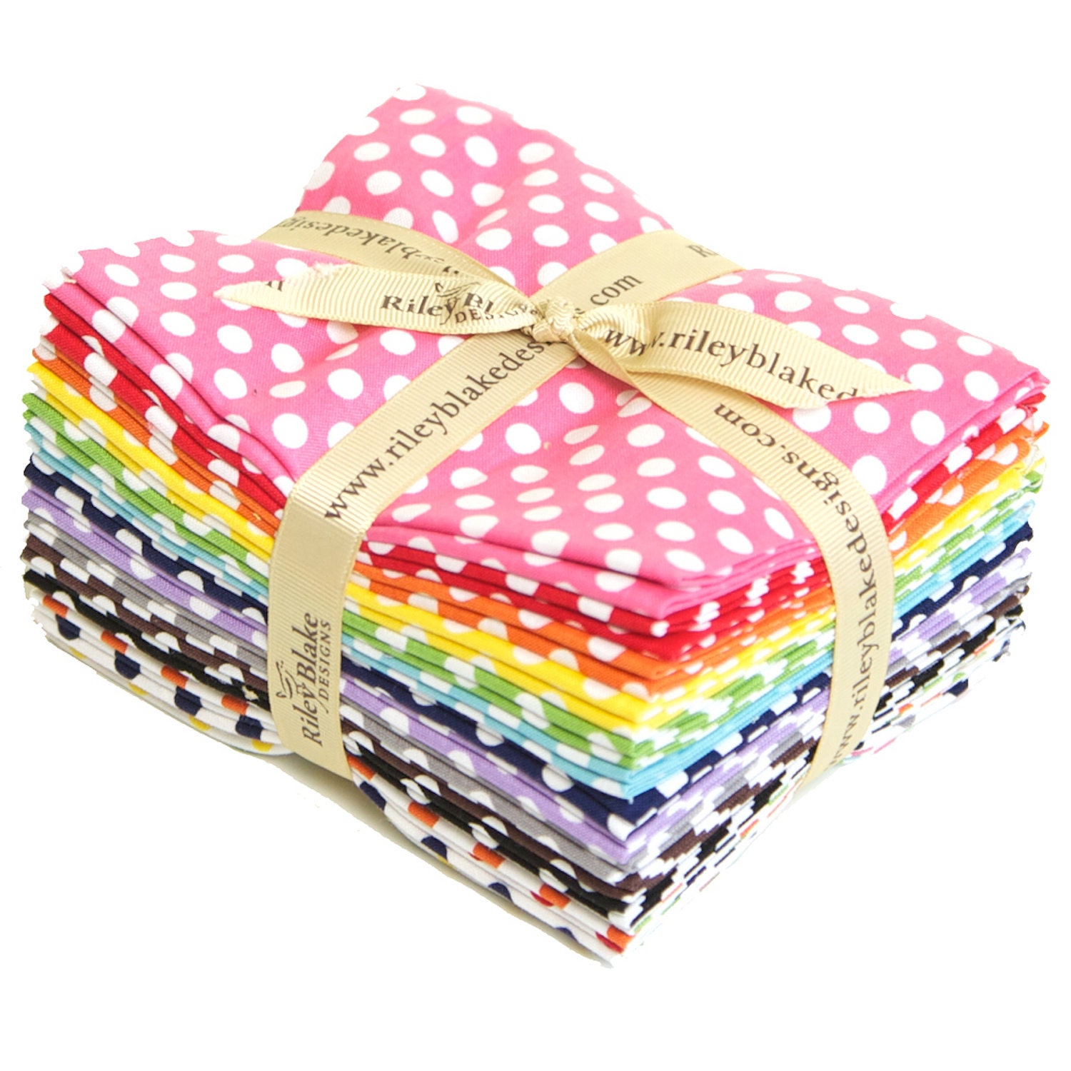 Small Polka Dots by Riley Blake Designs Fat Quarter Bundle