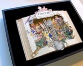 Andersen's Fairy Tales by Hans Christian Andersen - Illustrated by Arthur Szyk - Book Sculpture - Altered Book - Shadowbox FRAMED