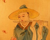 Rare Antique Chinese Book  Silk Watercolor Paintings Asian Art
