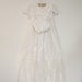 1970's White Satin Christening Gown & Matching Bonnet