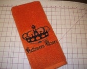 Embroidered Halloween Towel