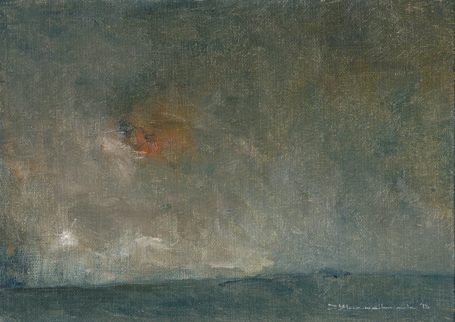 Cross Hill - Original Oil Painting by Seminary Road Artists