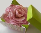 felt flower brooch pink rose flower corsage "Cherry Jam" spring, Easter, graduation
