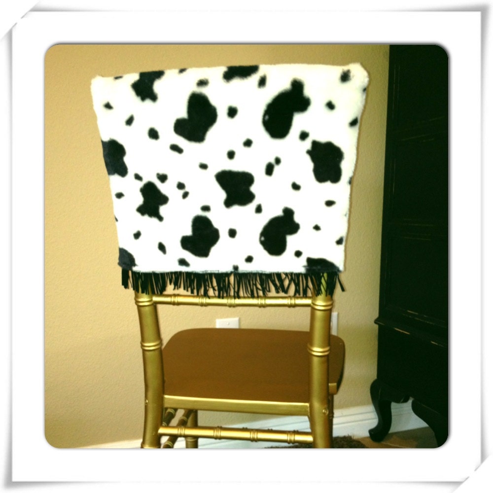 Birthday Cow print chair cover