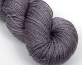 BFL Silk Fingering Yarn in Dark Rock