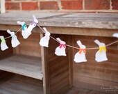 White Easter Bunny Garland Bunting with Bright Bows Il_170x135