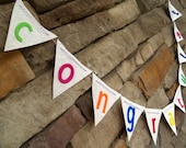 Congratulations Bunting on Canvas with Rainbow Felt Letters Il_170x135